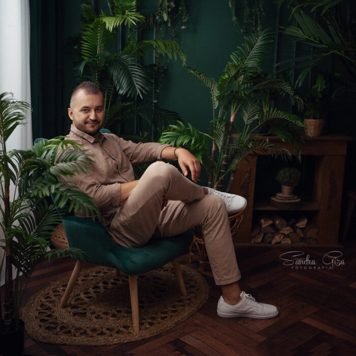 Biznesowa sesja męska studio