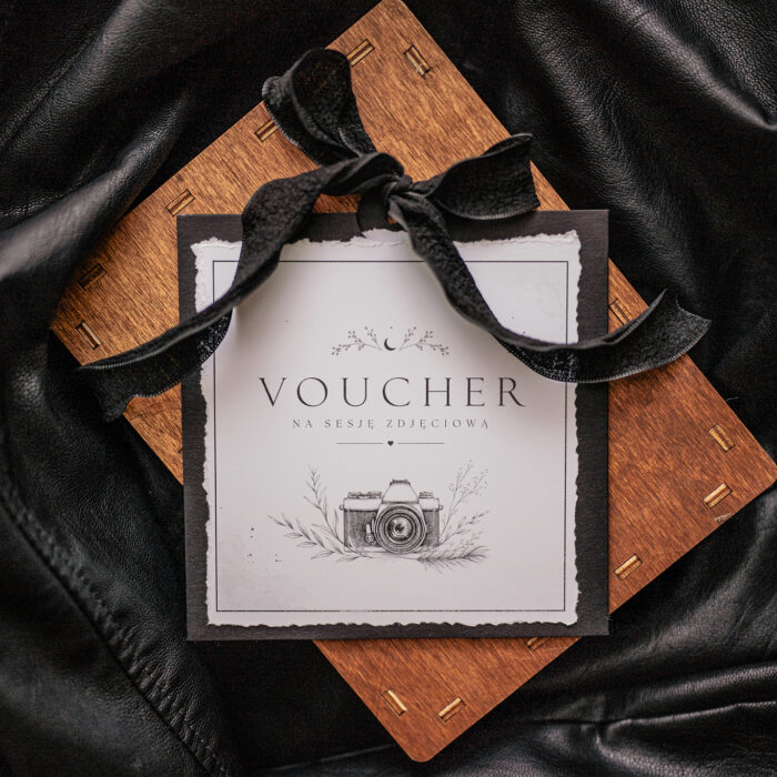 Voucher Podarunkowy na Sesję Zdjęciową -  WZÓR - BLACK&WHITE