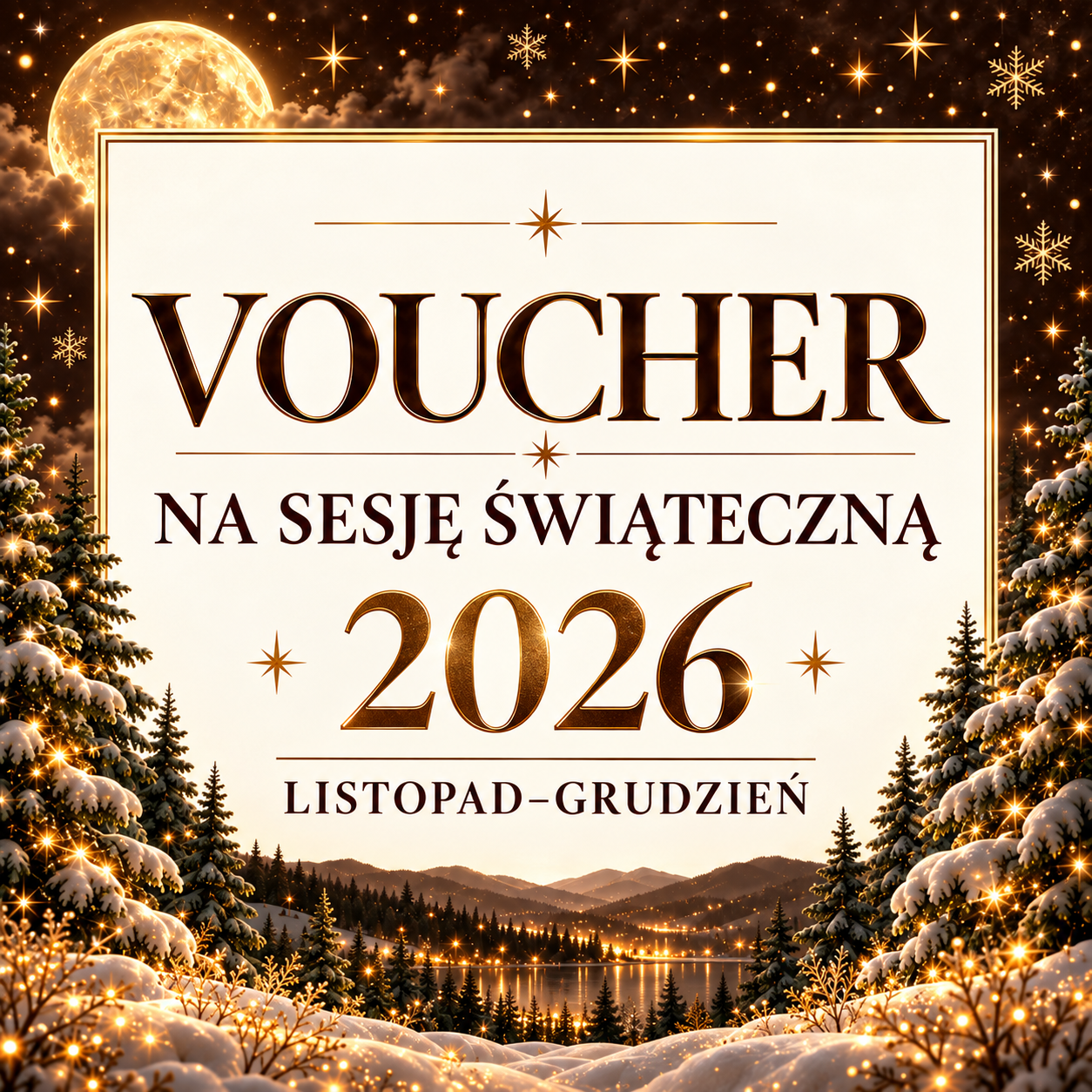 Sesje Świąteczne 2026 - wysyłka na email - listopad i grudzień 2026