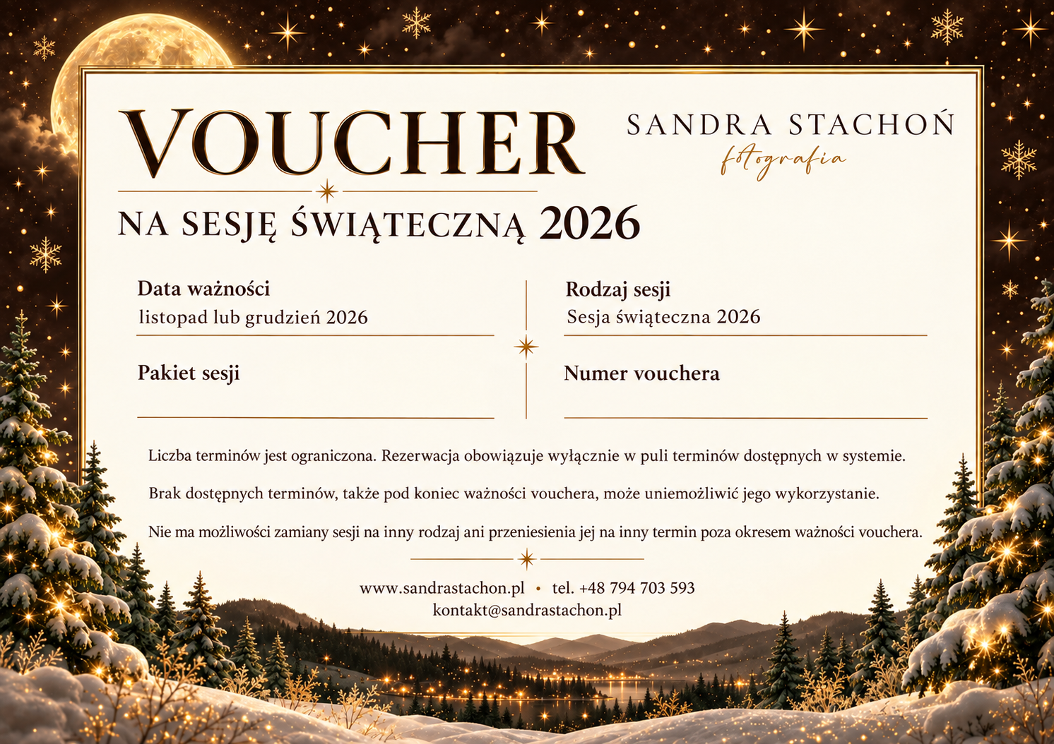 Sesje Świąteczne 2026 - wysyłka na email - listopad i grudzień 2026 - obrazek 2